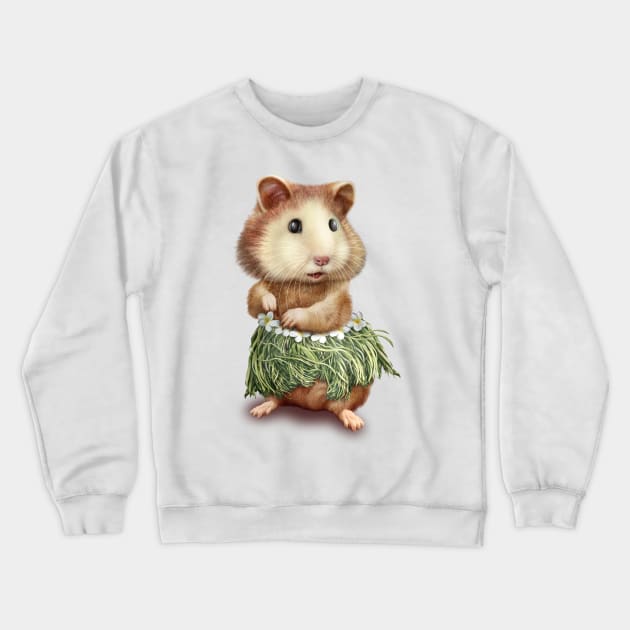 HAMSTER HULA Crewneck Sweatshirt by ADAMLAWLESS